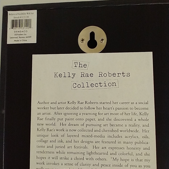 Canvas painting by artist Kelly Rae Roberts 6x6 - Picture 4 of 5